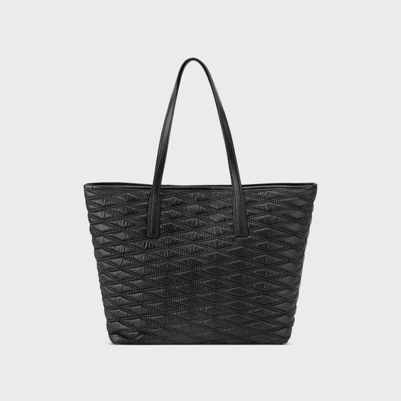 NINE WEST Quilted Black Tote Bag for Women - Image 4